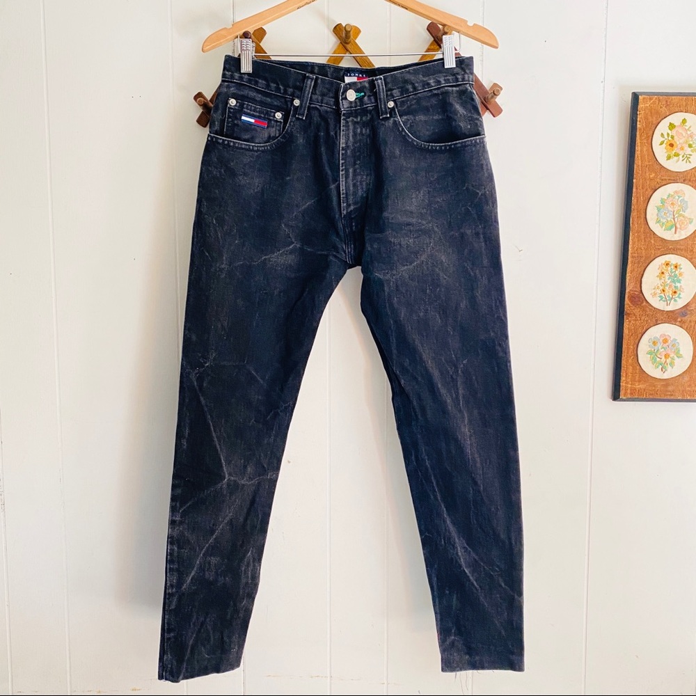 Vintage Tommy Hilfiger Black Denim Jeans - Picture 1 of 8